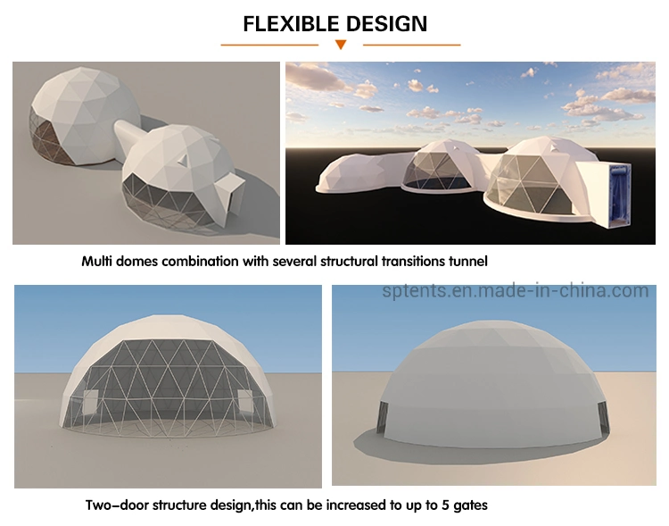 Prefabricated Dome Tent House Glamping Desert Dome Outdoor
