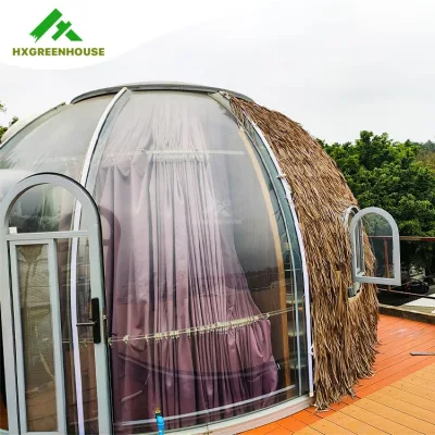 Outdoor Geodesic Glamping Geostatic Transparent Dome House