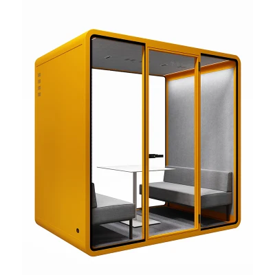 Indoor/Outdoor Soundproof Privacy Glass Office Pods