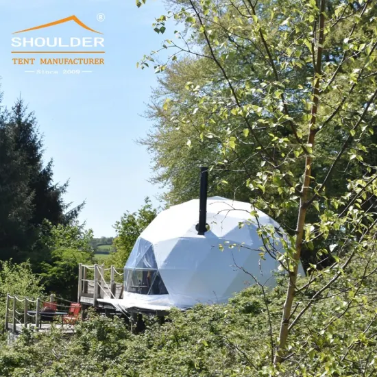 Luxury Hotel Resort Glamping Geodesic Dome Tent with Heat Insulation