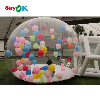 3m/4m Dia PVC Inflatable Tent Outdoor Event Inflatable Transparent Bubble Dome House for Advertising