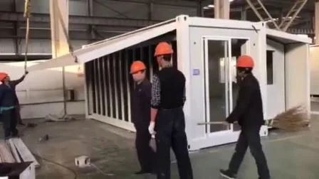 China Low Cost/Cheap Prefab/Prefabricated Mobile Modular Garden Tiny Movable Portable Steel Folding/Foldable Expandable Container Cabin Dorm Home House for Sale