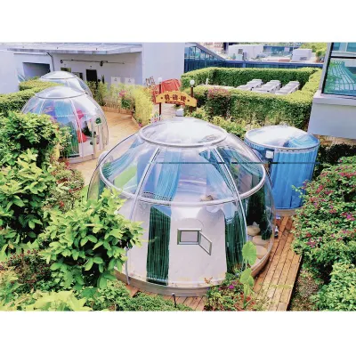 Prefabricated Waterproof Hotel Glamping PC Outdoor Tent Transparent Dome House