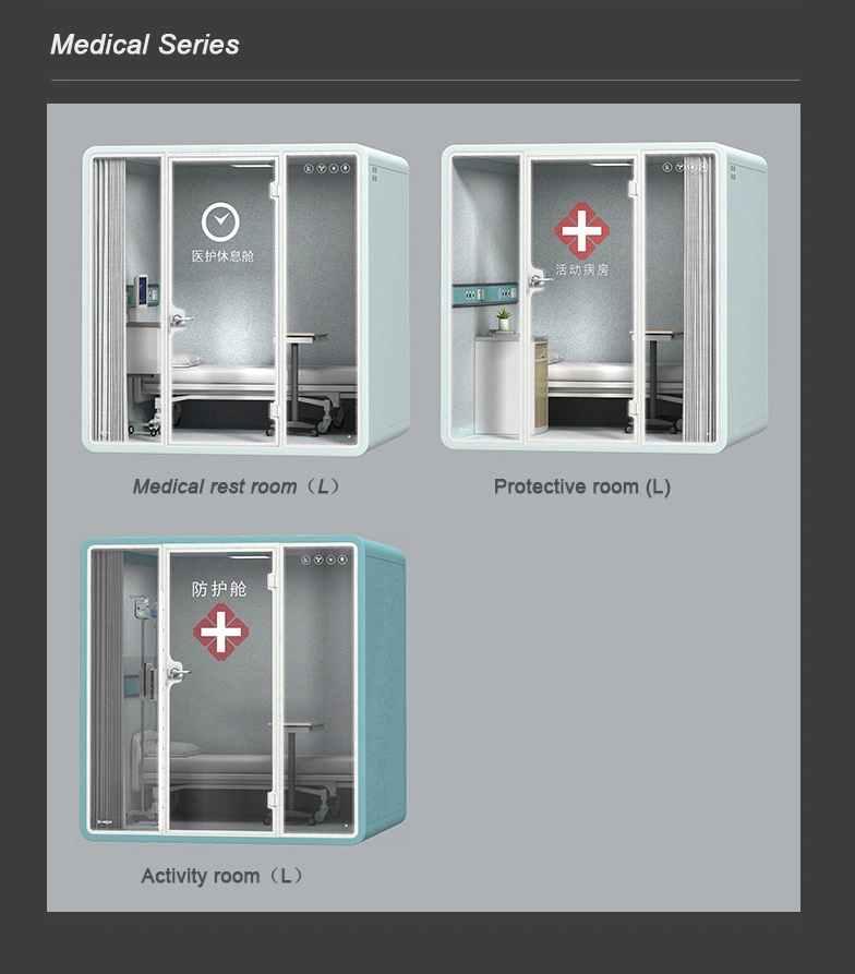 Indoor/Outdoor Soundproof Privacy Modern Office Pods