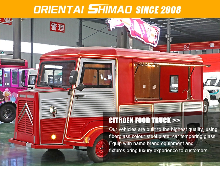 Mobile Used Electric Fast Food Snacks Machines Car for Sale Ice Cream Buffet Dining Car