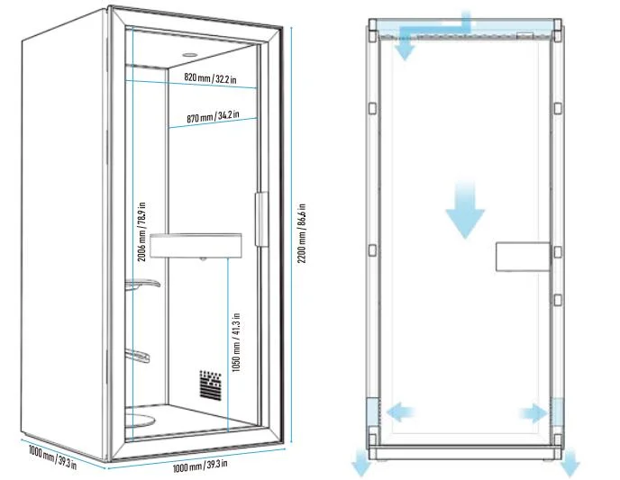 Demountable Office Pod with Good Quality for Commercial Building with Modern Design