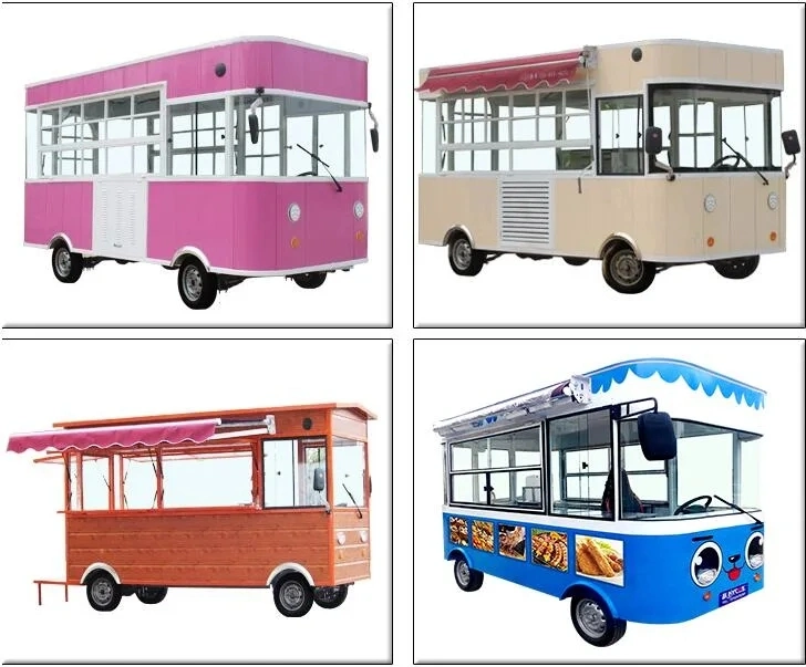 New Design Cold Drinks Barbecue Food Trailer Mobile Kitchen Vehicle Rolling Fast Dining Car