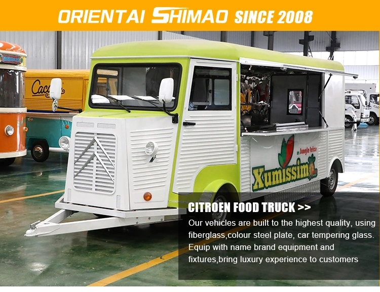 Outdoor Kebab Van Mobile Kitchen Fast Food Buffet Car for Sale