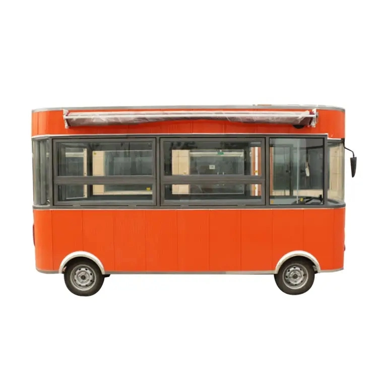 Electric Mobile Fast Food Coffee Bus Hot Dog Food Car Home Furniture